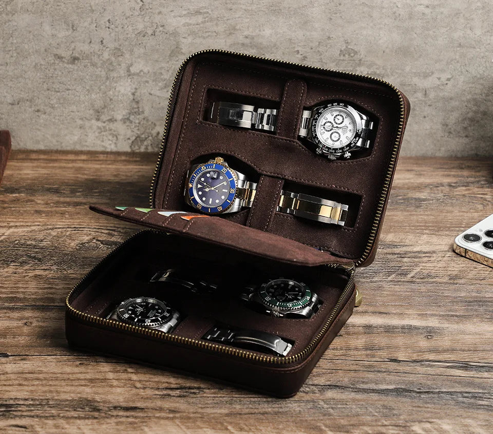 leather watch case